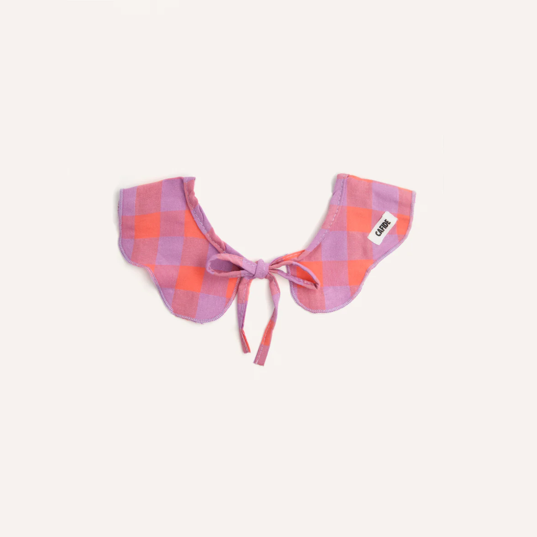 Cafide Neck Bow // Necktie for dogs (violet gingham)