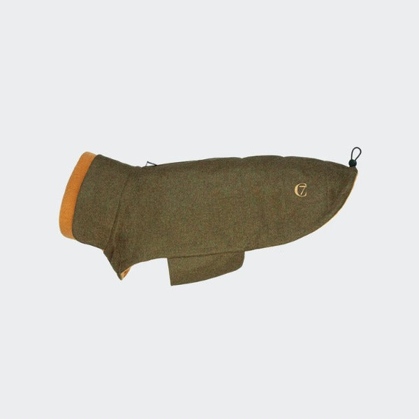 Cloud7 Brooklyn // Warm dog jacket (flannel autumn green)