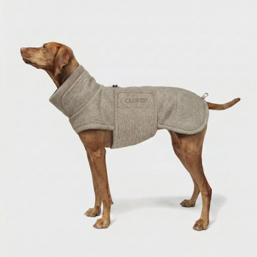 Cloud7 Brooklyn Long // Warm and water-repellent dog coat (tweed beige)