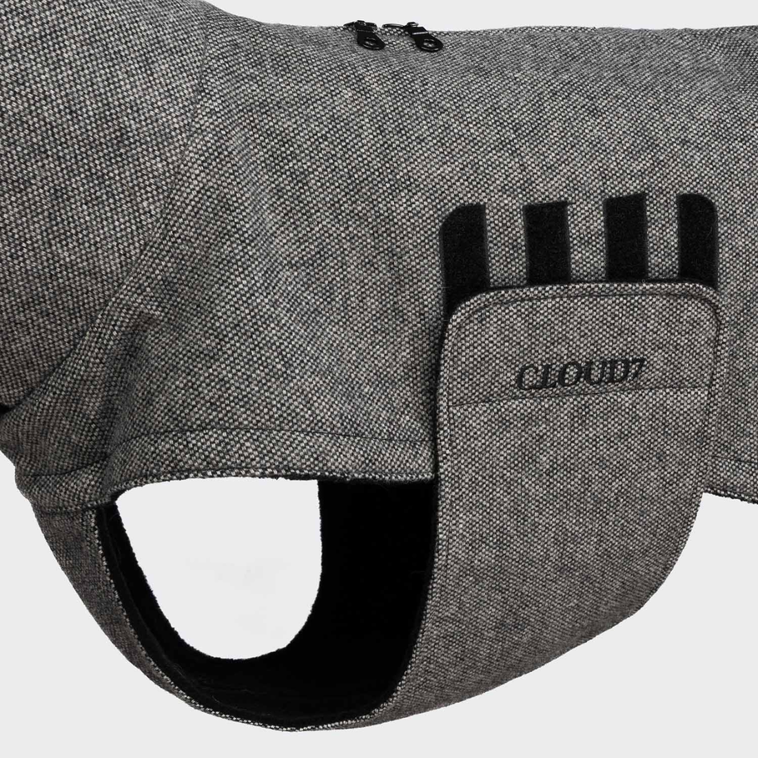 Cloud7 Brooklyn Long // Varmt og vandtæt hundedækken (tweed black)