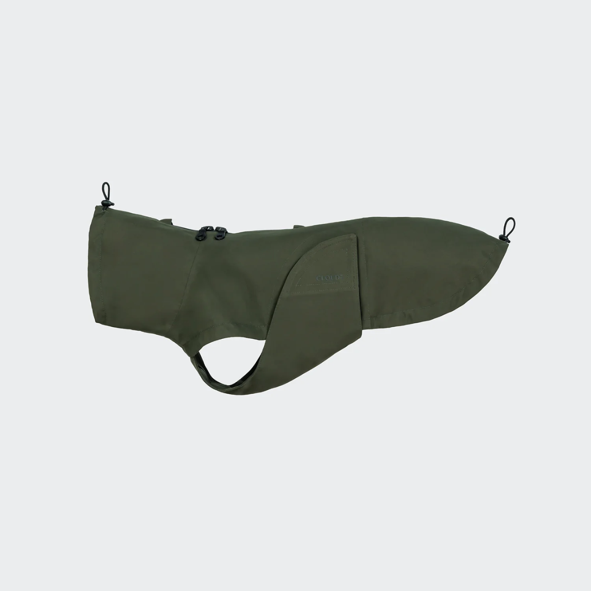 Cloud7 Dublin // Rain jacket for dachshunds (dark olive)