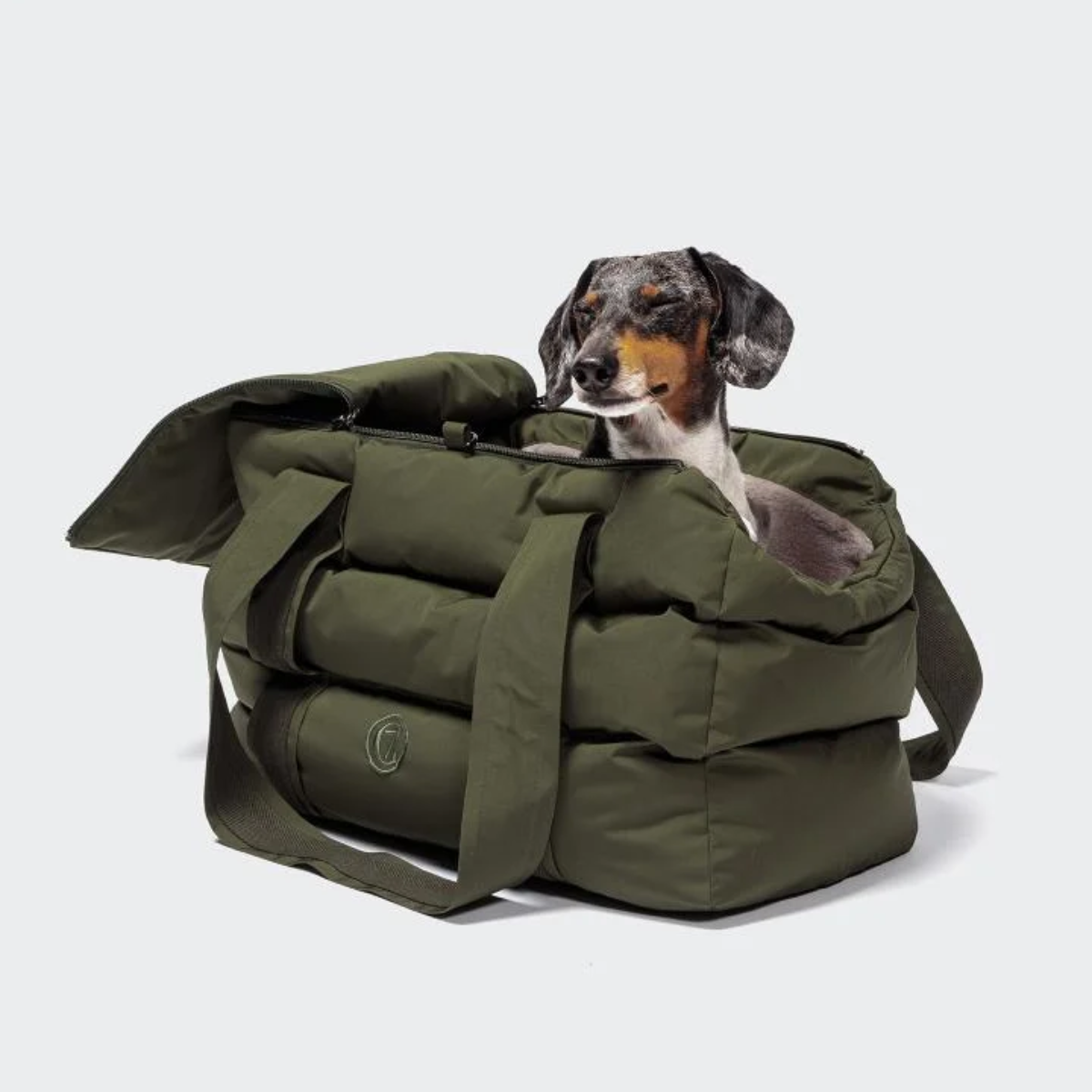 Cloud7 Montreal // Vandafvisende og letvægts hundetaske (light olive)