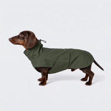 Cloud7 Dublin 2.0, Gravhund // Vand -og vindtæt regnjakke (dark olive)