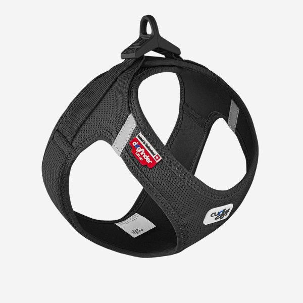 Curli Clasp // Step-in air mesh harness (black)