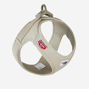 Curli Clasp // Step-in air mesh harness (light tan)