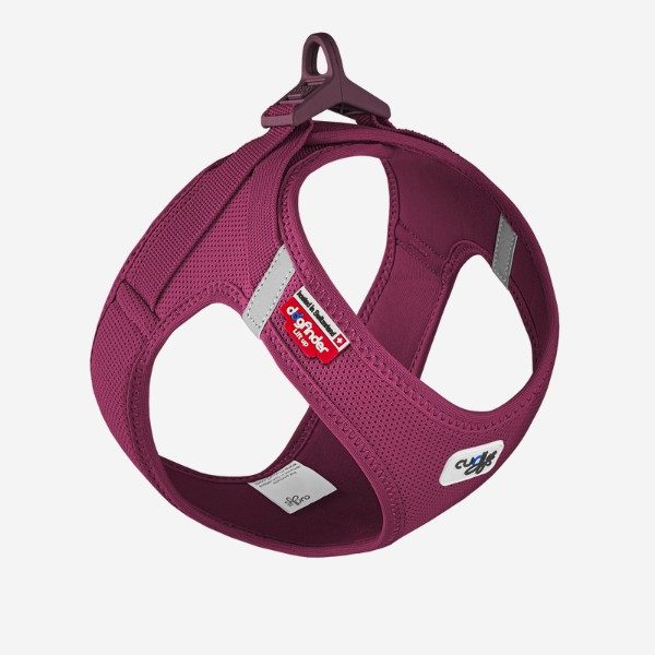 Curli Clasp // Step-in air mesh harness (ruby)
