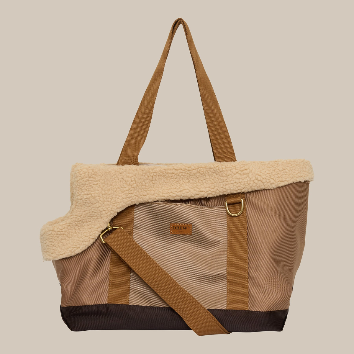 Pre-order Drew's Dogwear Aspen // Dog carrier with teddy lining