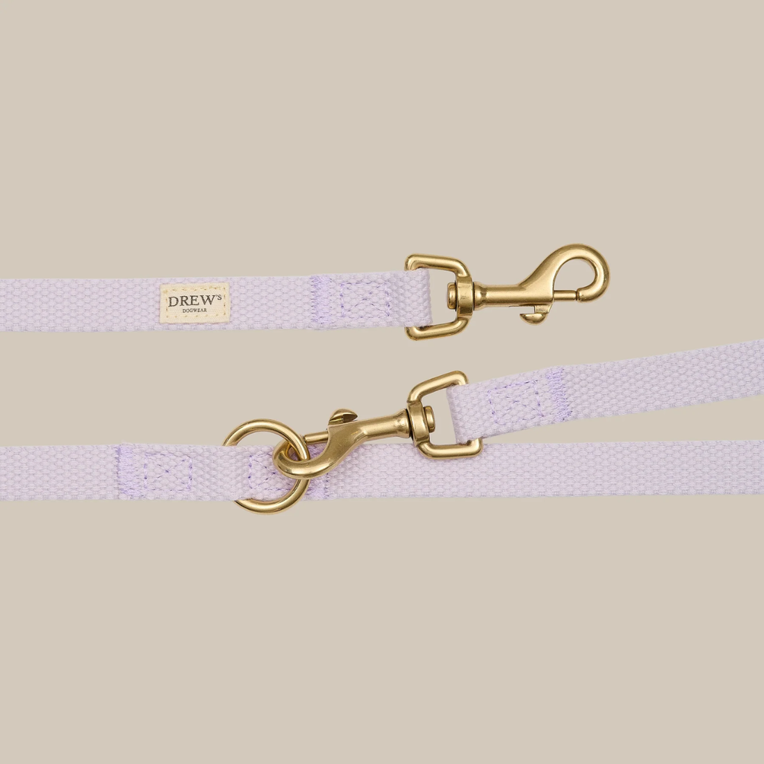 Drew's Dogwear Lilla // Justerbar hundesnor af bomuld (lilla)