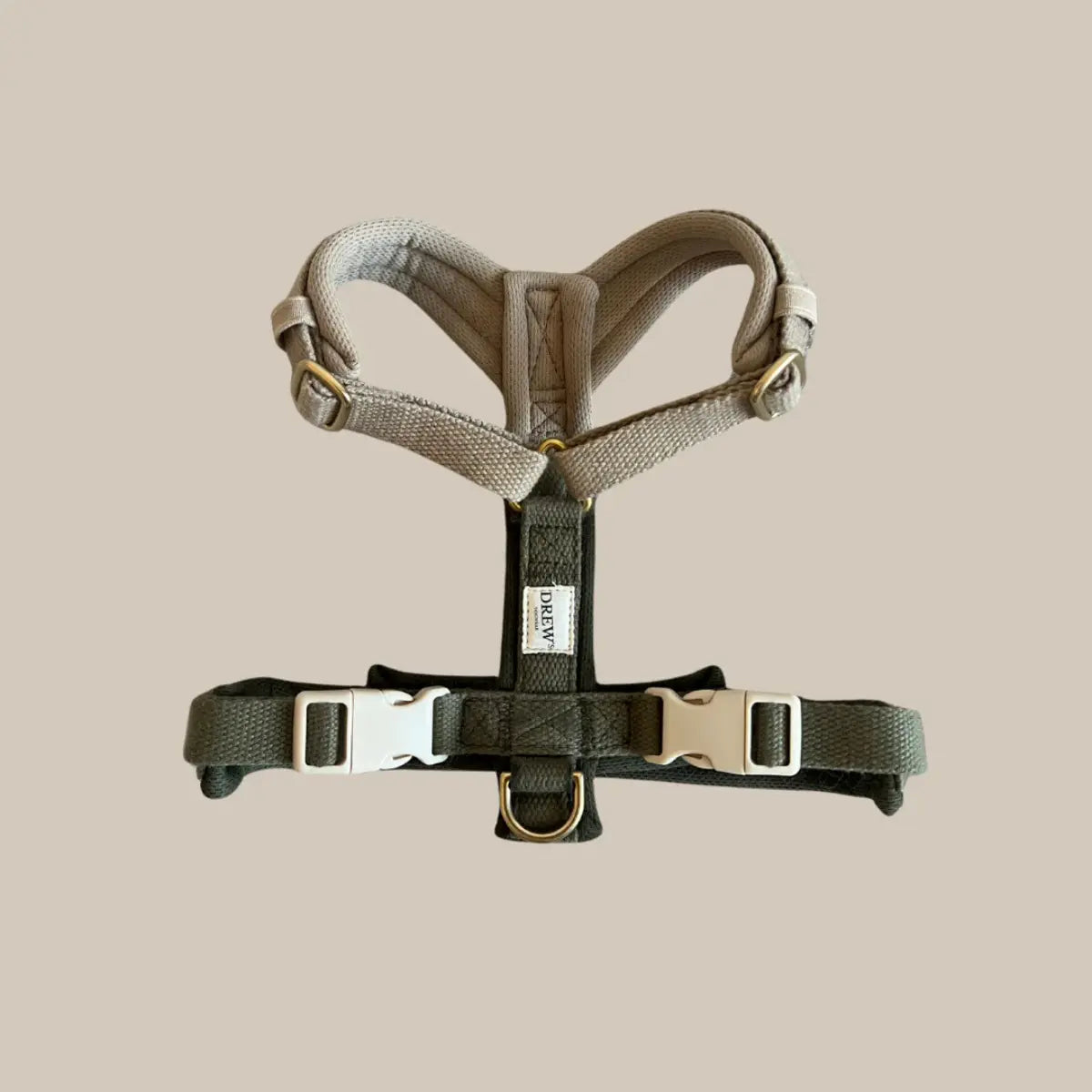 Drew's Dogwear Cortado // Adjustable Y-harness (brown/beige) (Kopier)