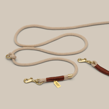 My First Leash // Adjustable and soft puppy leash (chailatte)