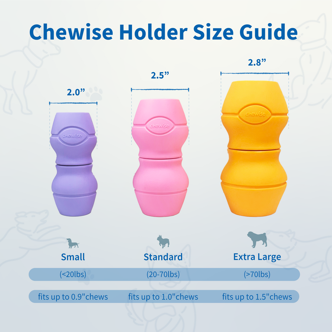 Chewise snackholder (blå) // Sikker tyggetid for din hund uden kvælningsfare