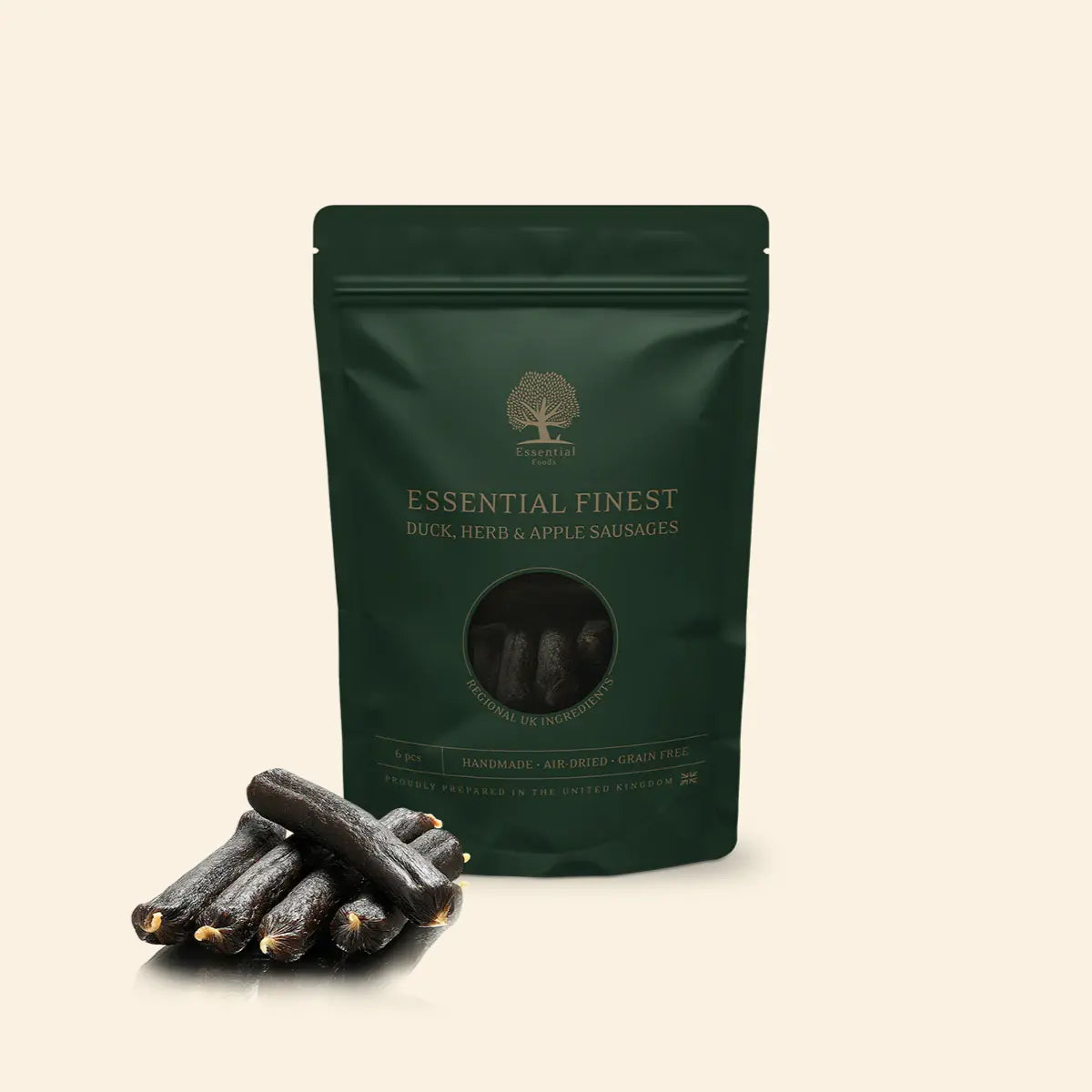 Essential Finest // Lufttørrede luksus snackpølser (and & æble)