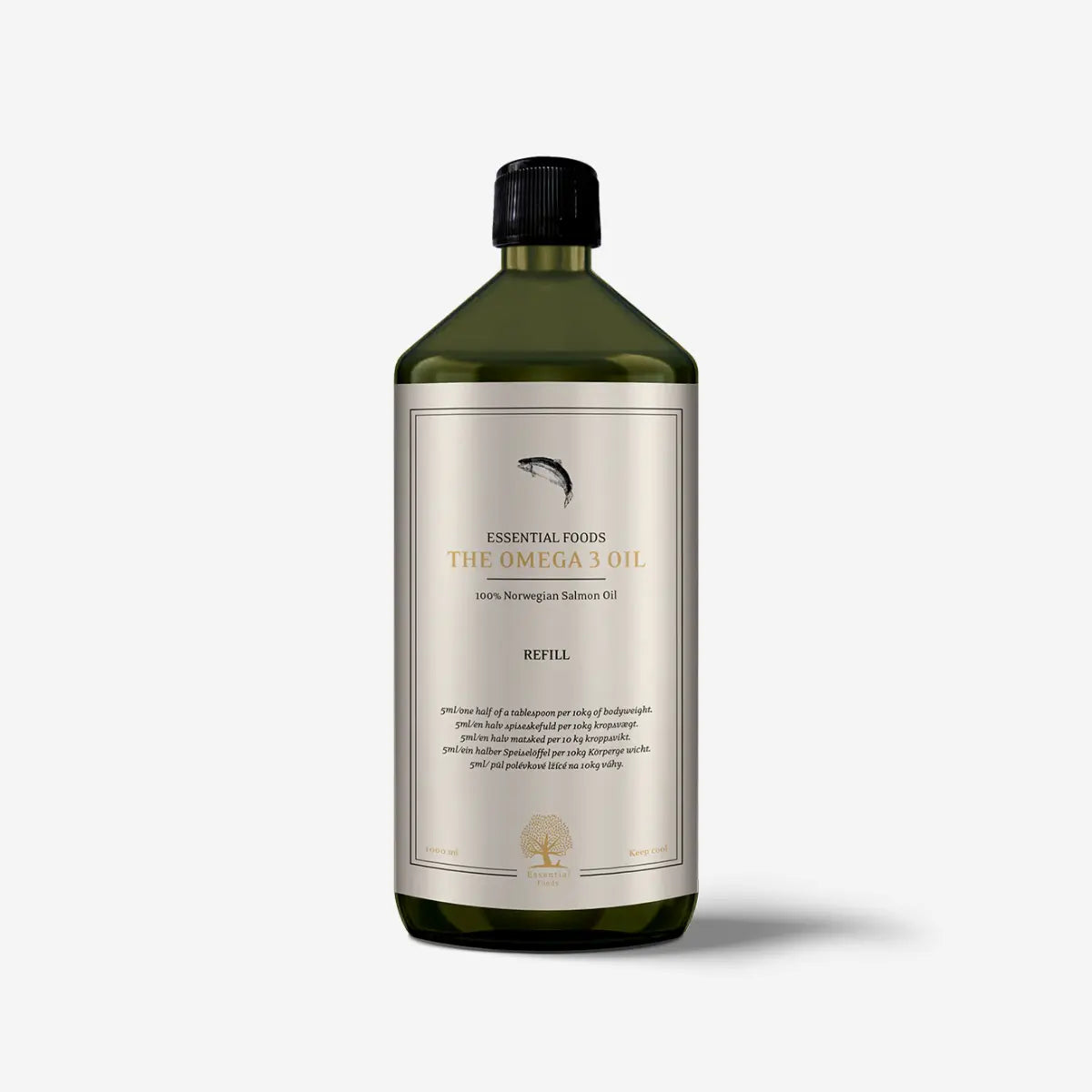 Essential The Omega 3 Oil // Koldpresset lakseolie til hunde (1000ml)