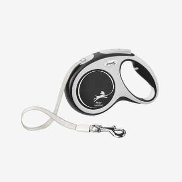 Flexi Style // Elegant flexi leash with ribbon (white) (Copy)