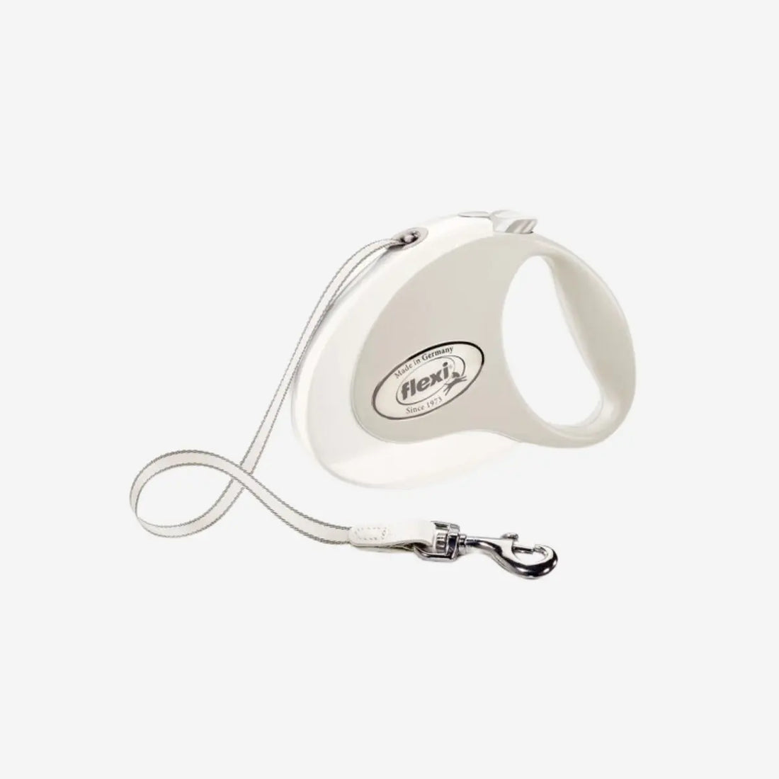 Flexi Style // Elegant flexi leash with ribbon (white)