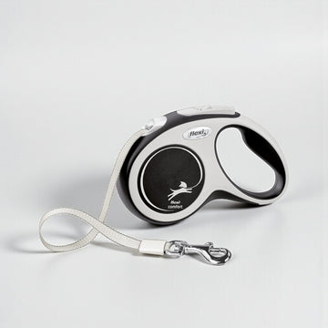 Flexi Style // Elegant flexi leash with ribbon (white) (Copy)
