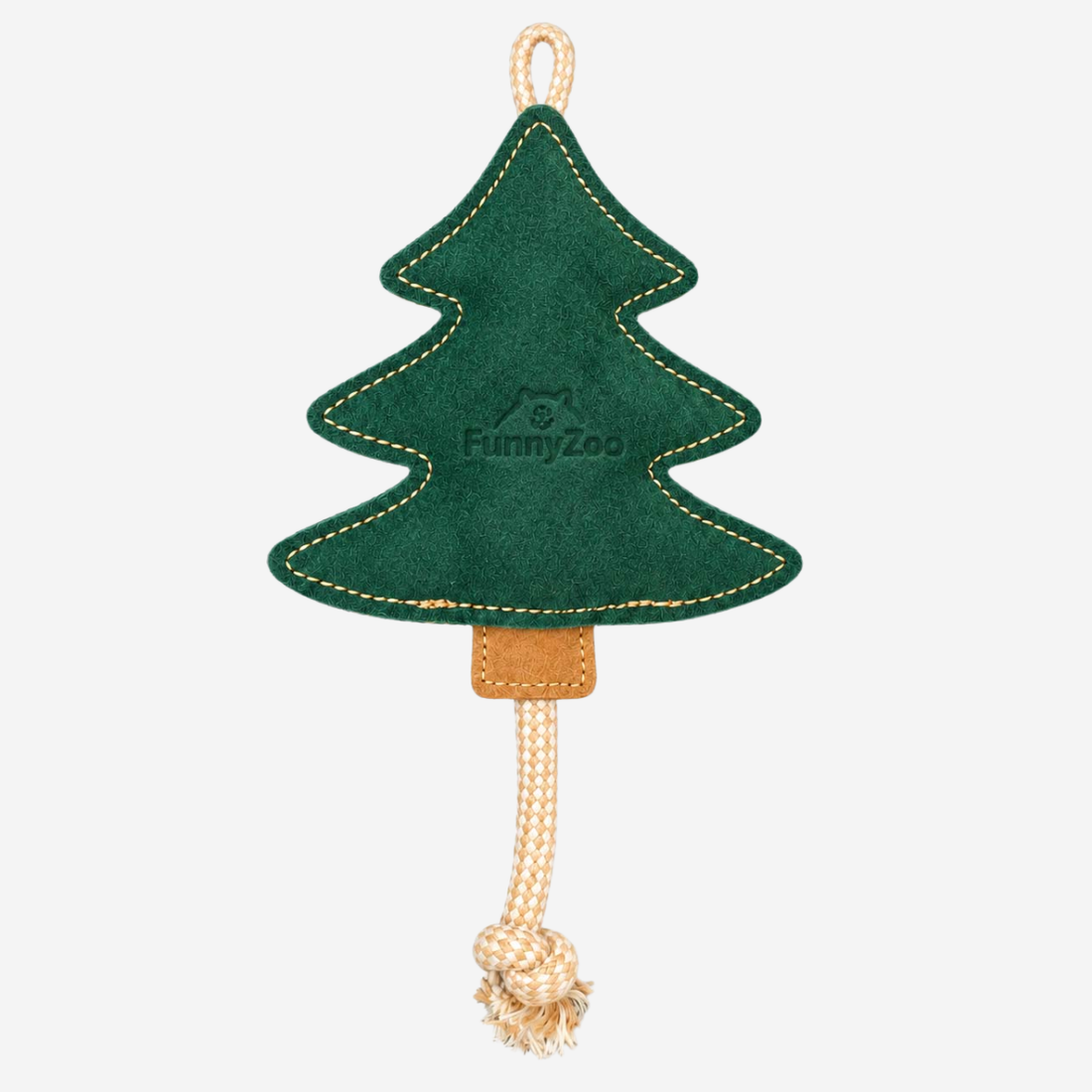 Funny Zoo Christmas Tree // Naturligt julelegetøj i ruskind og reb