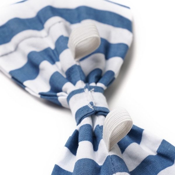 Stribes Harbour // Dog bo tie with stripes (blue-white)