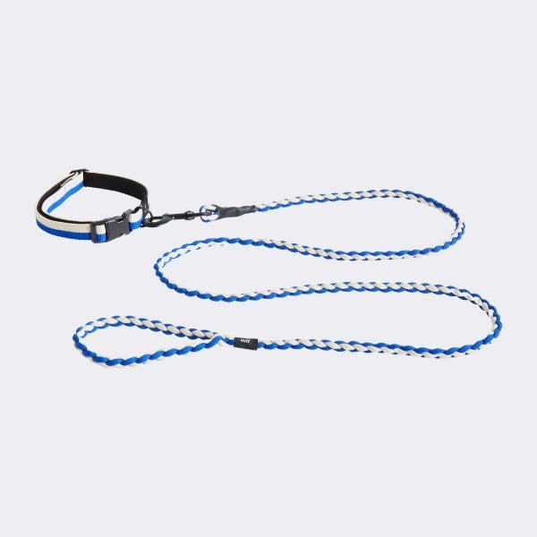 HAY Dogs Flat // Adjustable collar in soft nylon (blue/white)