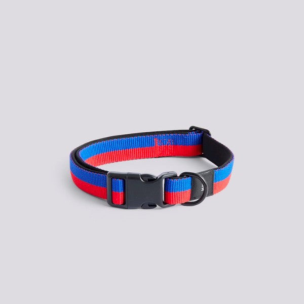 HAY Dogs Flat // Adjustable collar in soft nylon (red/blue)