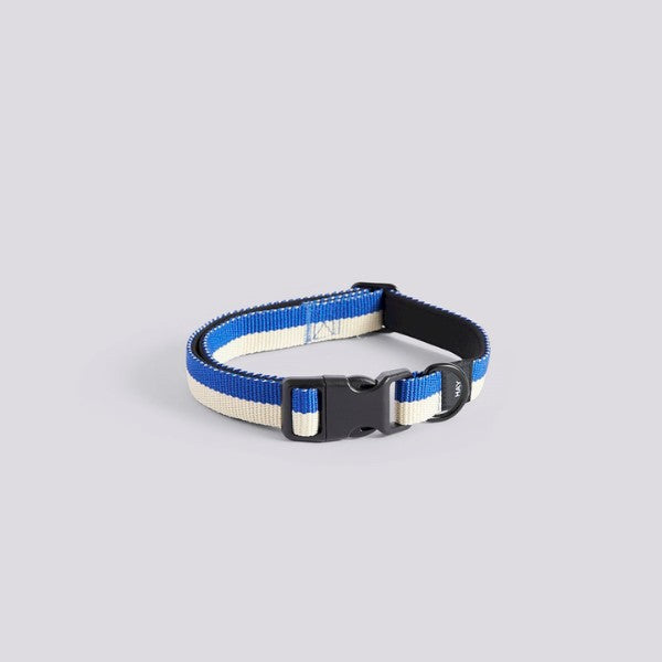HAY Dogs Flat // Adjustable collar in soft nylon (blue/white)