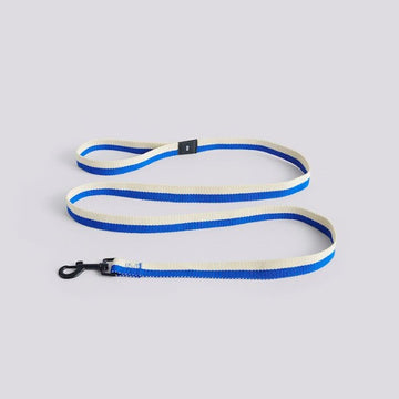 HAY Dogs Flat // Classic dog leash in recycled nylon (blue/white)