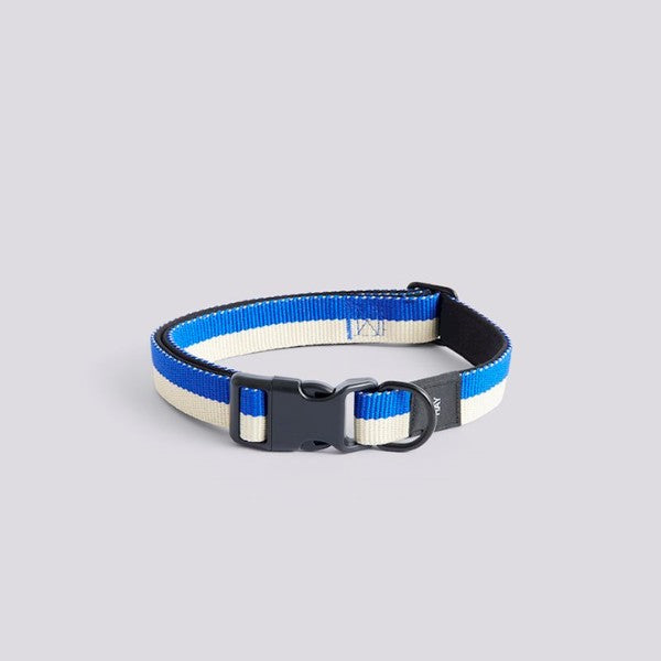HAY Dogs Flat // Adjustable collar in soft nylon (blue/white)