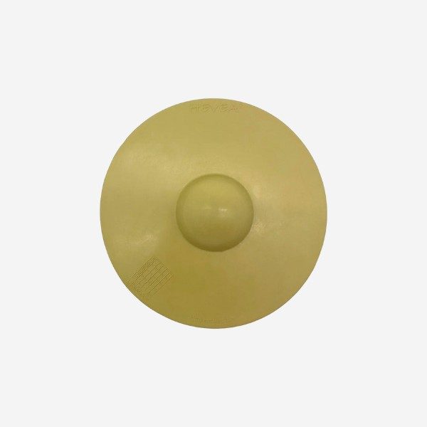Hevea Galaxy Frisbee // Robust natural rubber chew/throw toy (green)