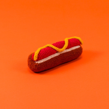 Ware of the Dog Crochet //  Økologisk hæklet legetøj (hotdog)