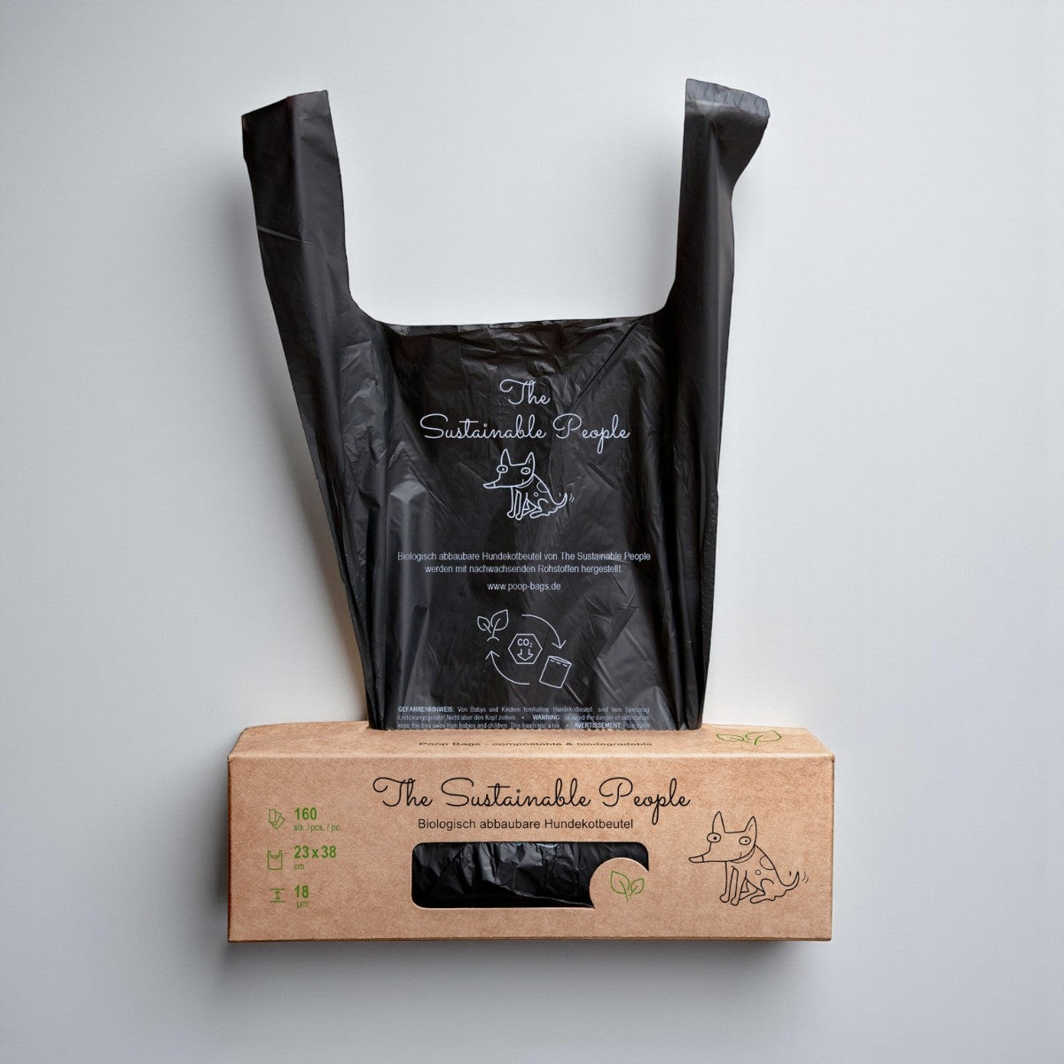 Waste bags // Biodegradable poop bags (dispenser with 160 pcs)