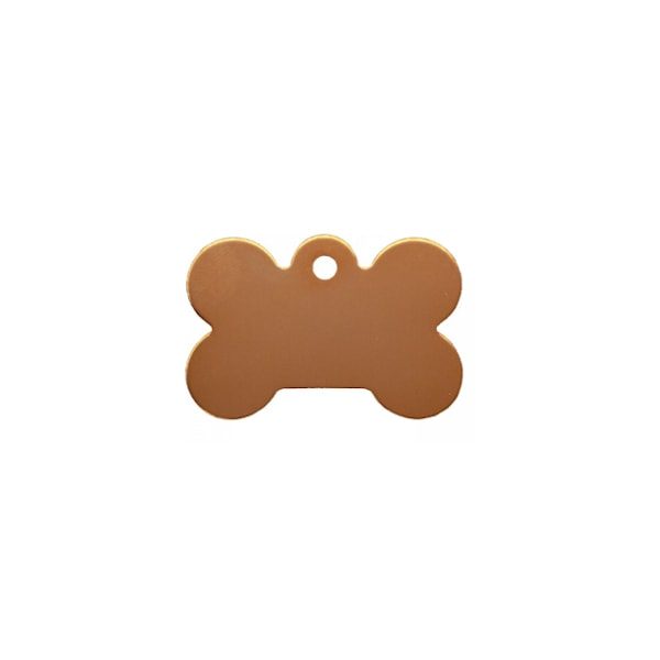 Dog tag // Premium bone small (rose gold)