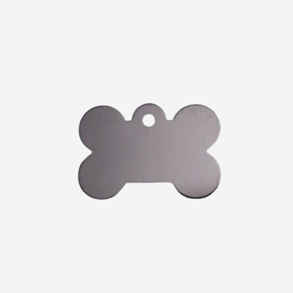 Dog tag // Standard bone small (gray)