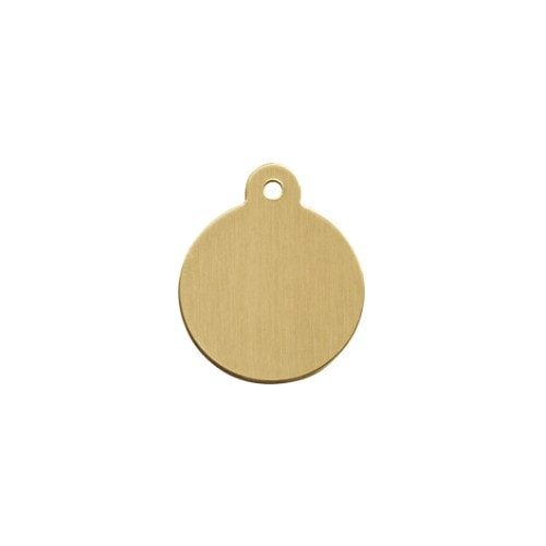 Dog tag // Premium round small (brass)