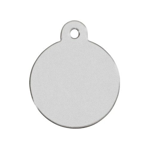 Dog tags // Standard round large (chrome)