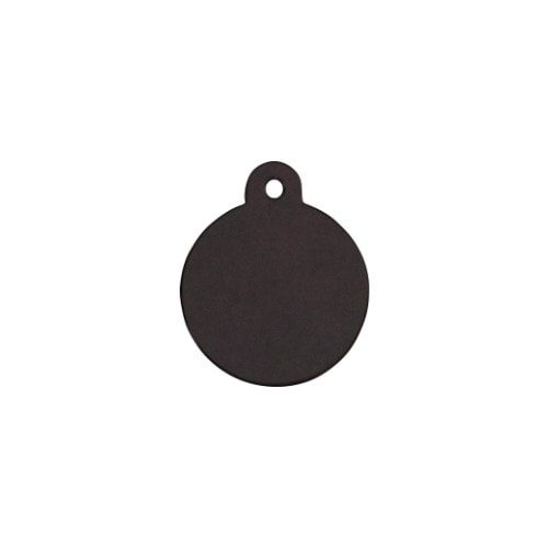 Dog tag // Standard round small (black)