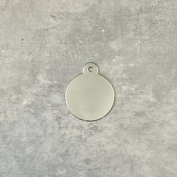 Dog tags // Standard round large (chrome)