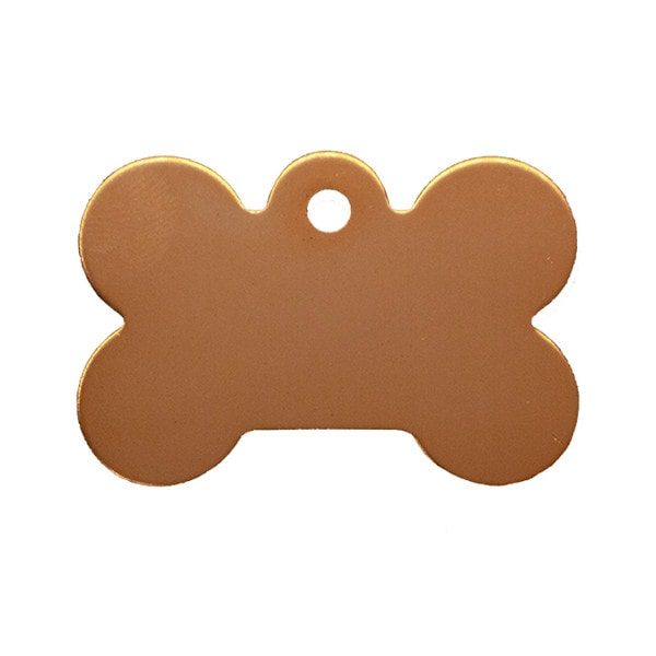 Dog ta // Premium bone large (rose gold)