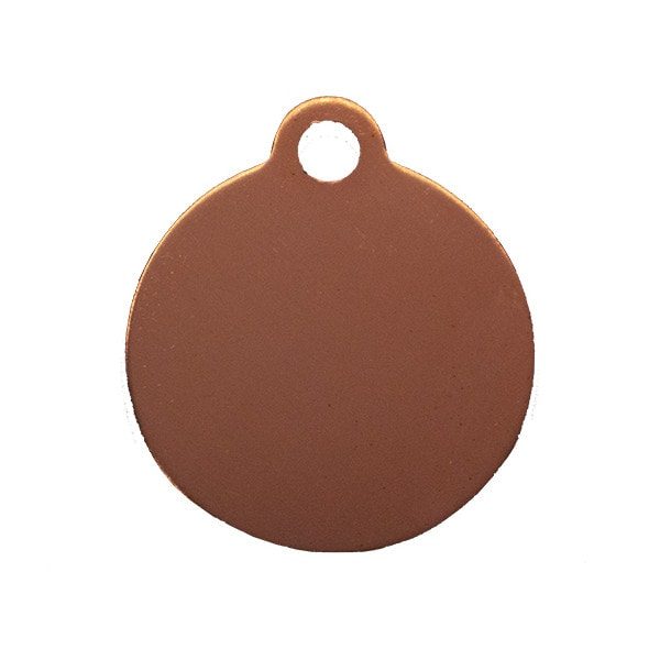 Dog tag // Premium round large (rose gold)