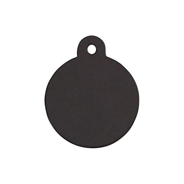 Dog tag // Standard round large (black)