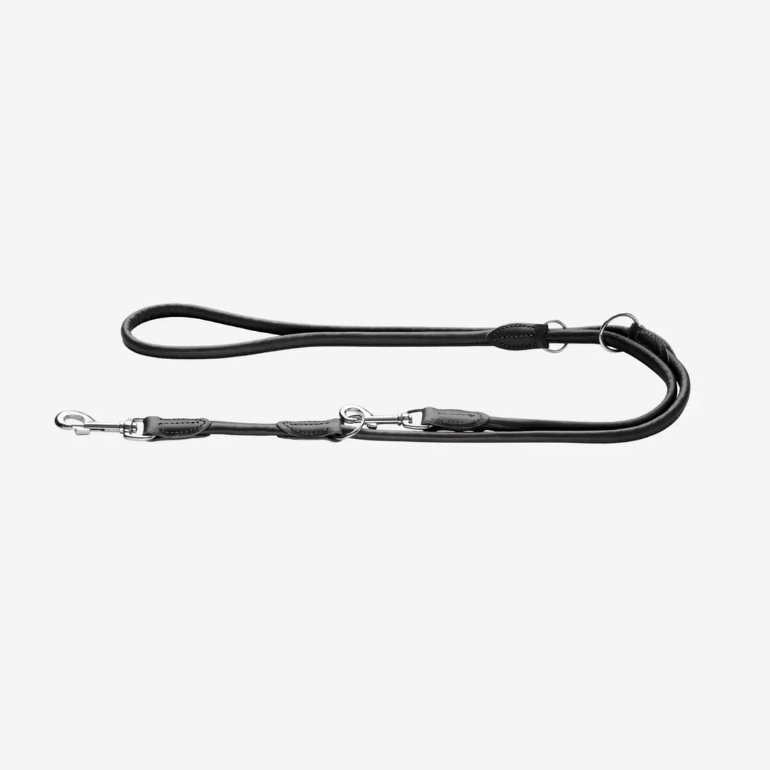 Hunter Round and Soft // Justerbar line i blødt læder (sort)