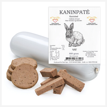 Kanin Paté // Smagfuld og naturlig paté til hunde (kanin)