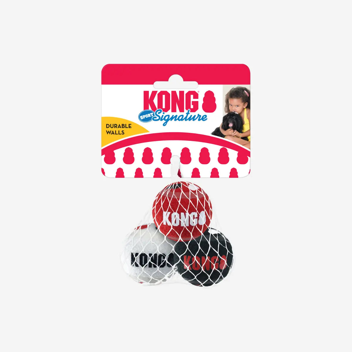Kong Signature Balls // Ikke-slibende tennisbolde til små  og store hunde