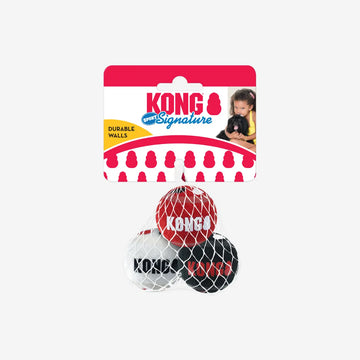 Kong Signature Balls // Ikke-slibende tennisbolde til små  og store hunde