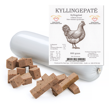 Kyllinge Paté // Smagfuld og naturlig paté til aktive hunde (kylling)