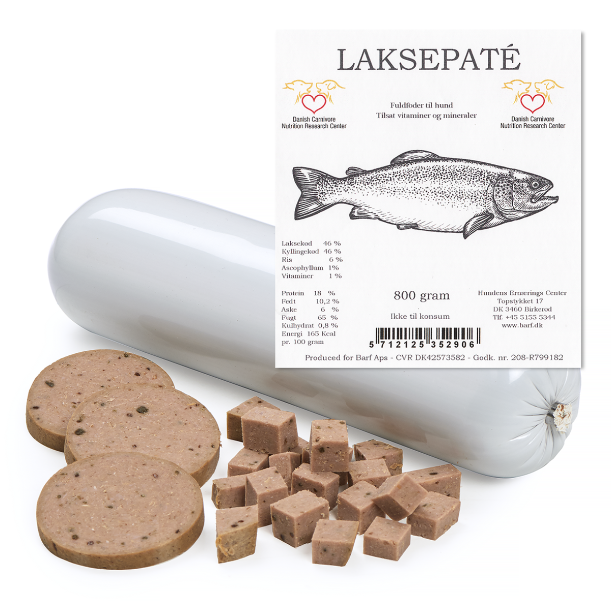 Lakse Paté // Smagfuld og naturlig paté til hunde (laks/kylling) – Hunni