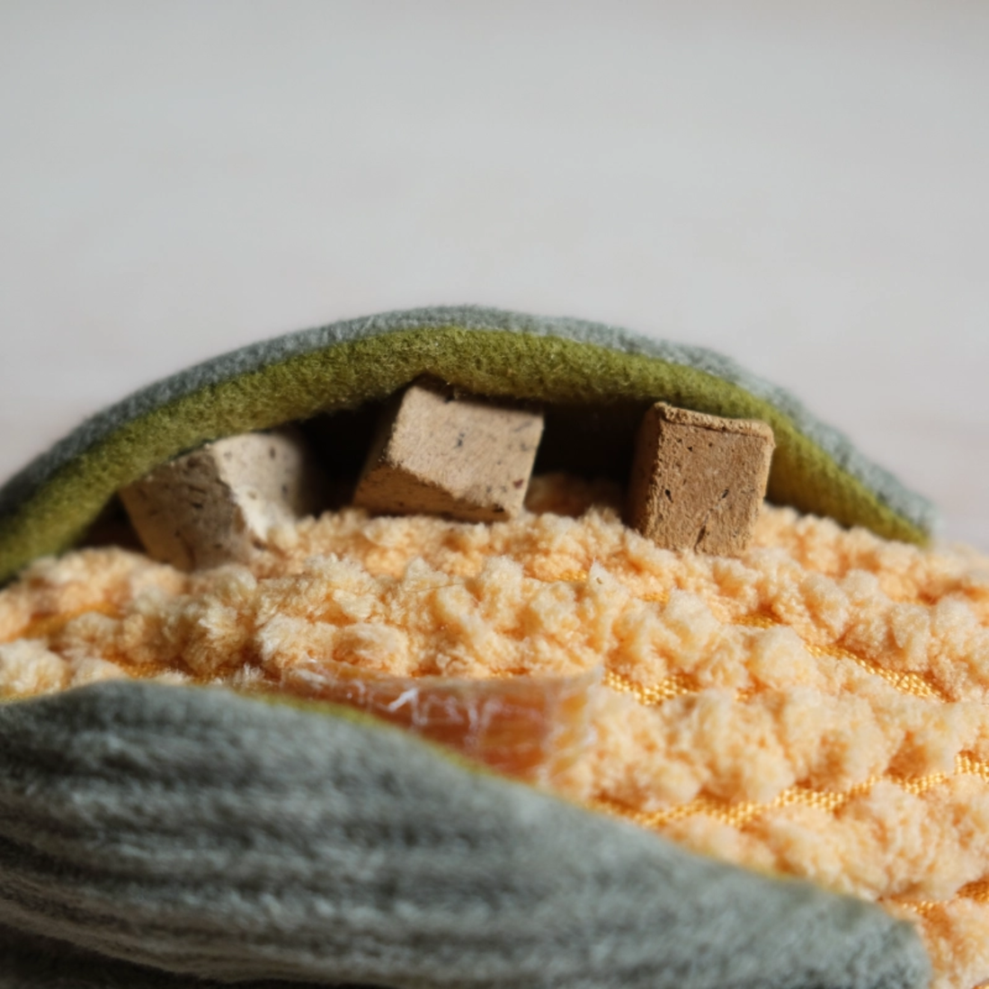 Lambwolf Corn // Activity toy with pockets for treats and squeaker