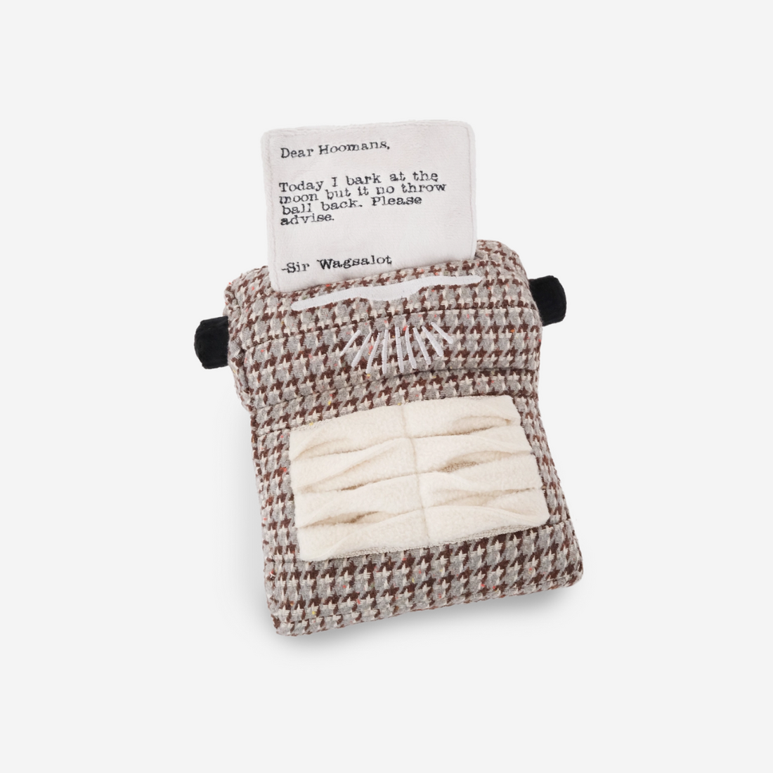 Lambwolf Typewriter // Activity toy with small sniffing mat