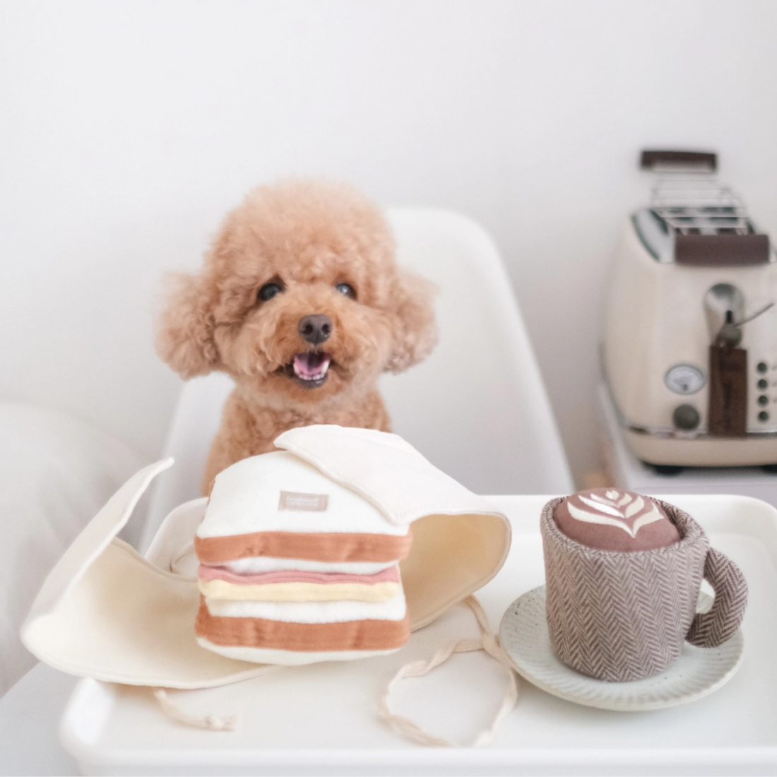 Lambwolf Toast // Activity toy with sniff pockets for treats