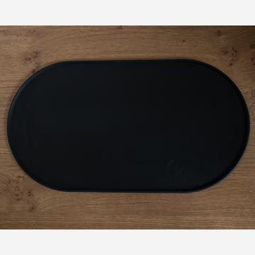 Lievick No Spill Mat // Silicone mat for dog bowls (black)