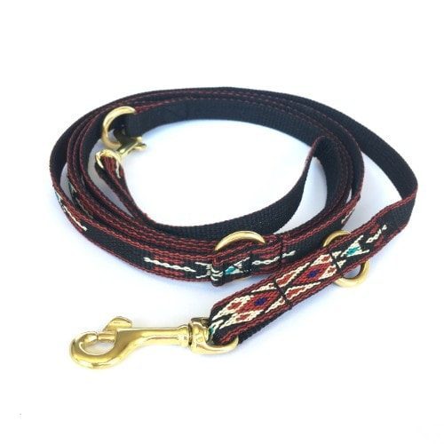 Marrakesh 2 // Dog leash in red and black